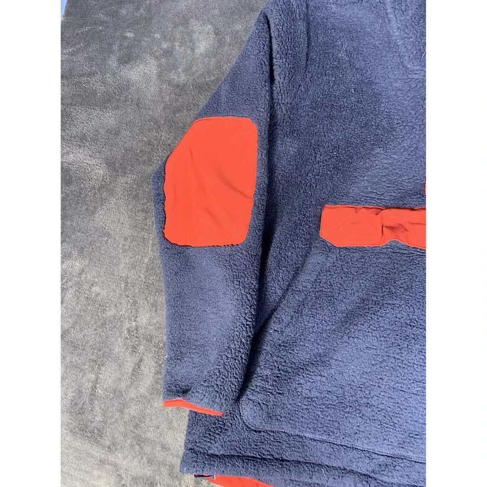 The North Face Campshire Anorak Sherpa Fleece Hoodie Men's Large Navy Blue